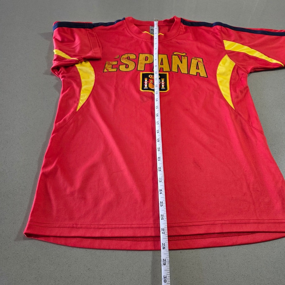 Okey Dokey Spain Soccer Jersey Mens Medium Red Espana National Team Graphic Tee - Picture 2 of 9